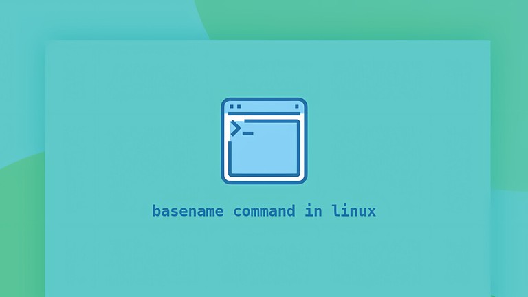 Using the Linux basename command to strip directory paths from file names
