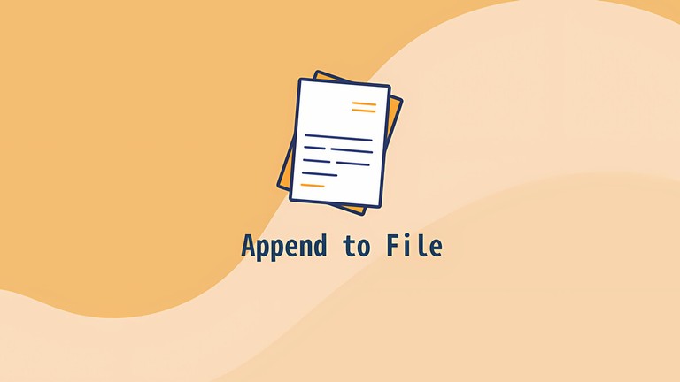 Appending text to a file in Bash using the >> redirection operator