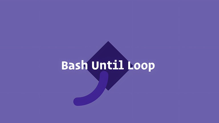 Terminal showing a Bash until loop counting from zero to five