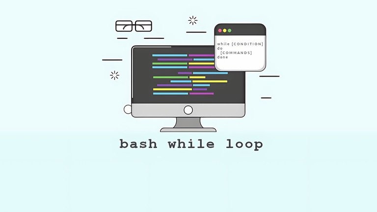 Bash while loop syntax and examples in a shell script
