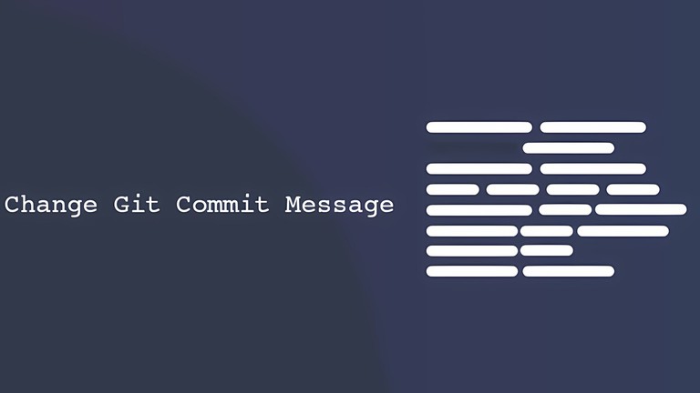 Changing a Git commit message with git commit --amend