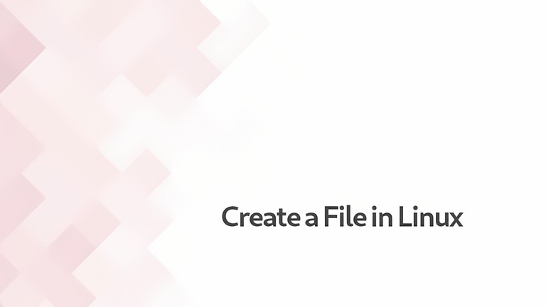 Creating files in Linux from the command line