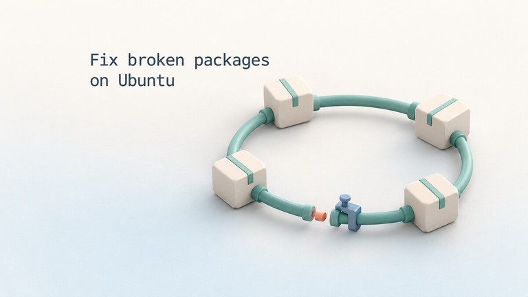 Broken package dependency connection being repaired on Ubuntu