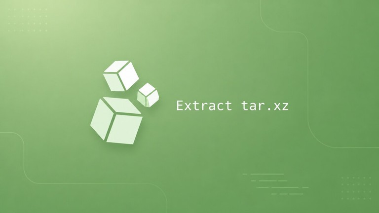 Extract tar.xz files in Linux