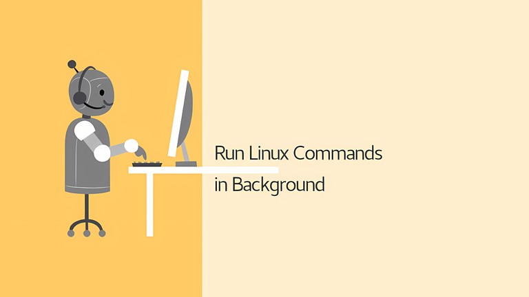 Running commands in the background in Linux