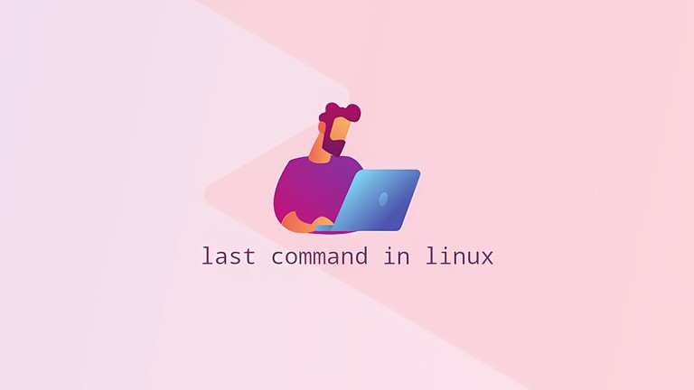 Illustration of a user checking the last command in Linux