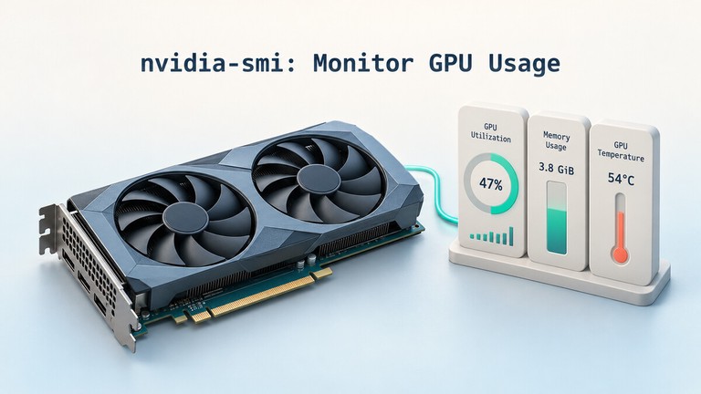 Graphics card with GPU utilization, memory, and temperature monitoring panels