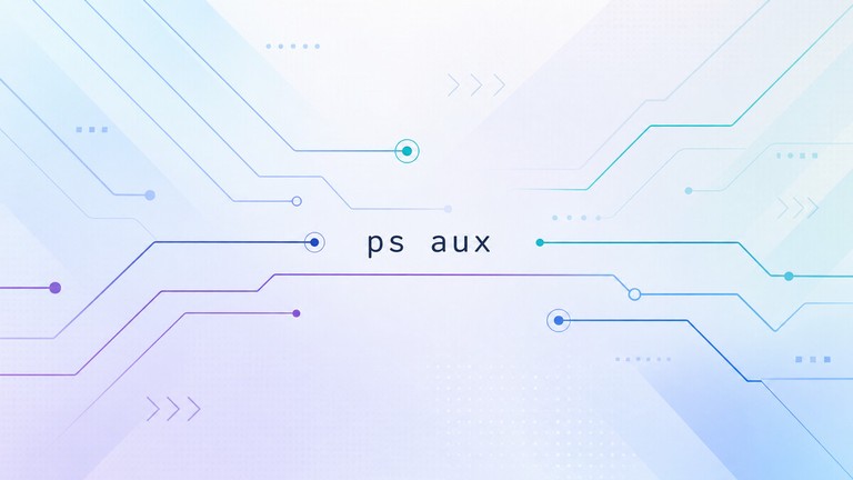Using the ps aux command to list Linux processes