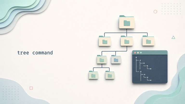 Displaying a nested directory structure in a Linux terminal with the tree command